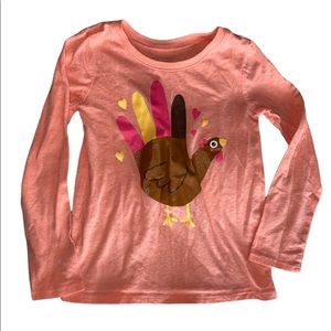Toddler hand turkey long sleeve shirt